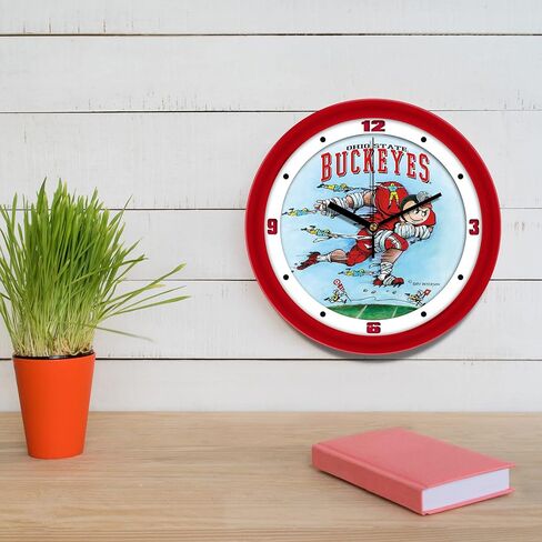 SunTime Ohio State Buckeyes Football Wall Clock - Down The Field by Gary Patterson - 11.5" in Saudi Arabia