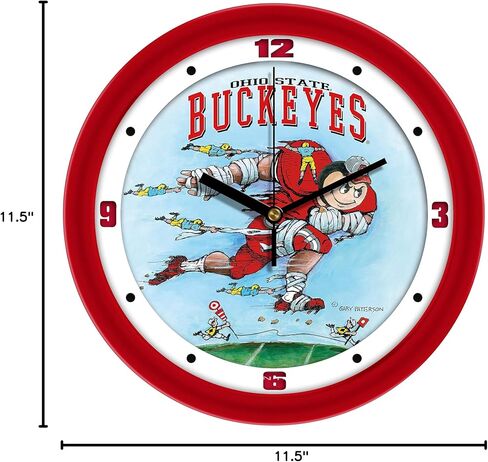 SunTime Ohio State Buckeyes Football Wall Clock - Down The Field by Gary Patterson - 11.5" in Saudi Arabia