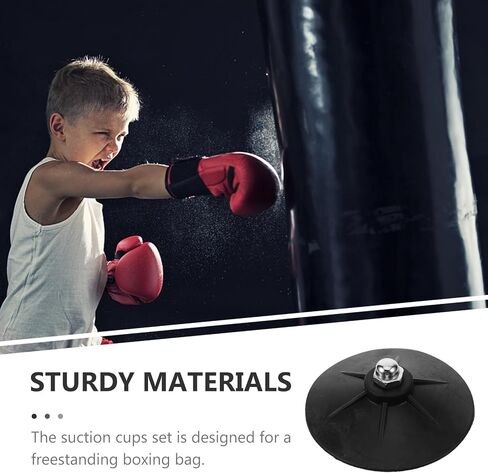 Luxshiny 6pcs Rubber Suction Cup Base Accessories for Freestanding Boxing Sandbag, Heavy-Duty Stable Grip Parts for Punching Bag Training and Fitness in Kuwait