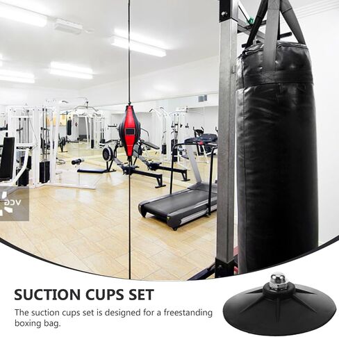 Luxshiny 6pcs Rubber Suction Cup Base Accessories for Freestanding Boxing Sandbag, Heavy-Duty Stable Grip Parts for Punching Bag Training and Fitness in Kuwait