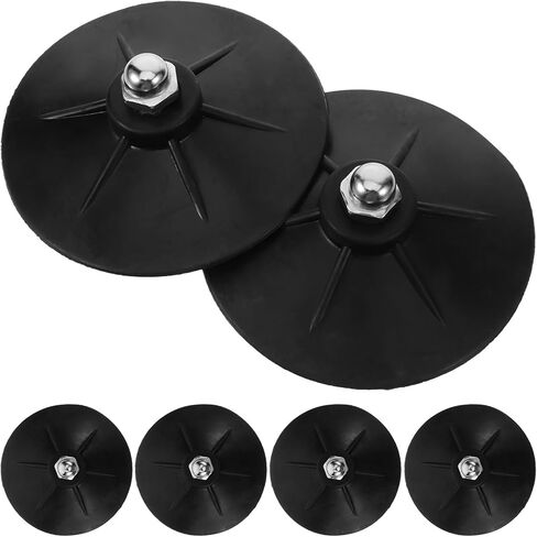 PRETYZOOM 6pcs Rubber Boxing Sandbag Bases with Heavy-Duty Suction Cups for Freestanding Punch Bag Accessories, Non-Slip Rubber Floor Anchors for Boxing Training and Fitness in Saudi Arabia