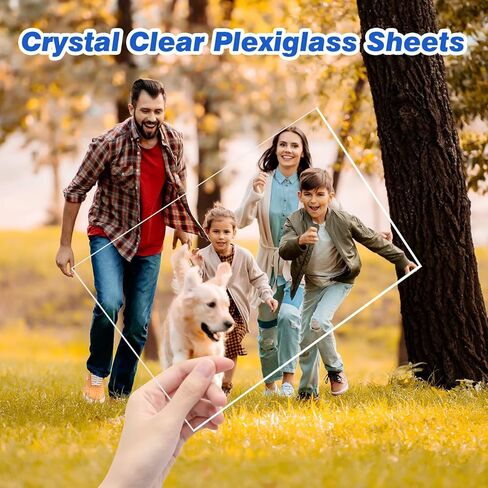 (2 Pack) 16" x 20" Plexiglass Sheets 1mm Thick, Clear Acrylic Sheets Panel Cut to Size Plexiglass Acrylic Board, Cut with Engraver, Power Saw or Hand Tools, No Laser Cut. in Saudi Arabia