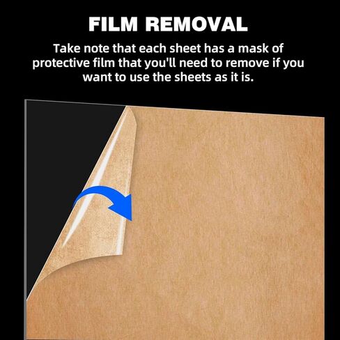 (2 Pack) 16" x 20" Plexiglass Sheets 1mm Thick, Clear Acrylic Sheets Panel Cut to Size Plexiglass Acrylic Board, Cut with Engraver, Power Saw or Hand Tools, No Laser Cut. in Saudi Arabia