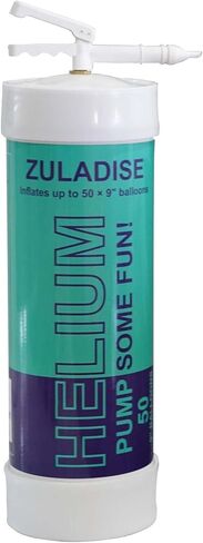 خزان هيليوم للبالونات في المنزل، يملأ ما يصل إلى 50 × 9 بالونات، أسطوانة هيليوم مدمجة للاستعمال مرة واحدة بسعة 100 جالون (380 لتر)، مضخة بالونات محمولة للحفلات ذات ضغط عالي in Kuwait