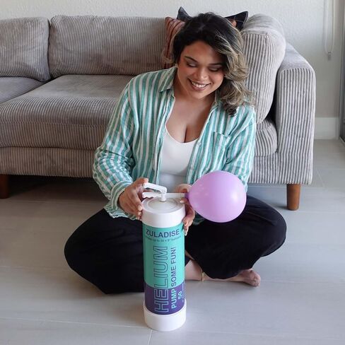 خزان هيليوم للبالونات في المنزل، يملأ ما يصل إلى 50 × 9 بالونات، أسطوانة هيليوم مدمجة للاستعمال مرة واحدة بسعة 100 جالون (380 لتر)، مضخة بالونات محمولة للحفلات ذات ضغط عالي in Kuwait