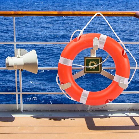 Yunphia 23“/28" Boat Safety Throw Ring Set,Coast Guard Style Life Preserver Ring Buoy with 98.4FTFloatingLifesaving Rope Included for Marine, Boating, Water Rescue,High -Visibility & Durable Design in Saudi Arabia