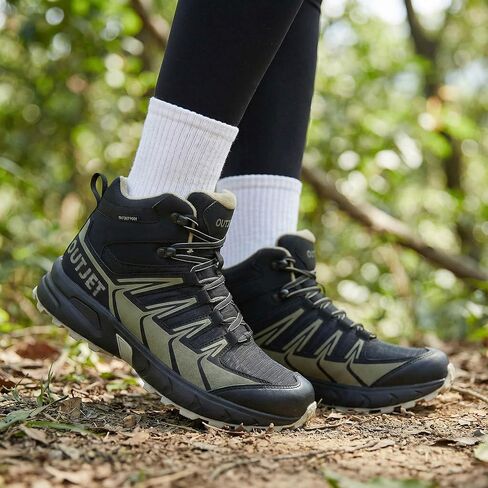 Women's Waterproof Hiking Boots Lightweight Comfortable Non-Slip Outdoor Walking Trekking Trails Boot in Saudi Arabia