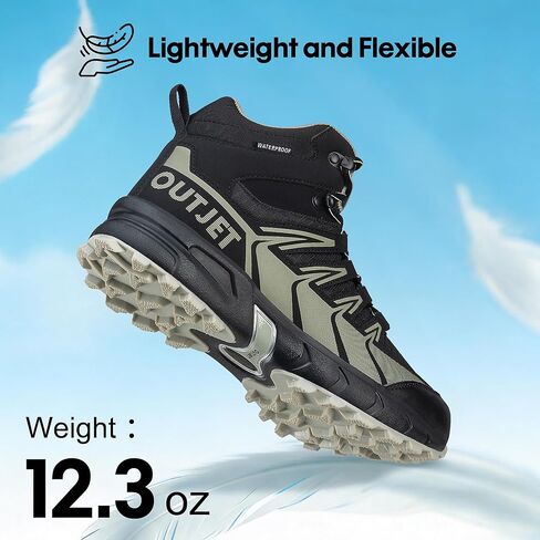 Women's Waterproof Hiking Boots Lightweight Comfortable Non-Slip Outdoor Walking Trekking Trails Boot in Saudi Arabia