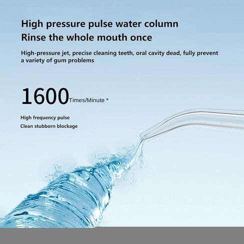 Portable Irrigator | Rechargeable with 200ml Tank for Cleaning – 3 Modes Irrigator, for Shower, Bathroom, Workplace, After Meals, Travel, Home, Brackets and Adults in Saudi Arabia