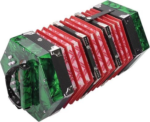Gaeirt Professional Concertina concertina for beginners 20 Buttons Accordion with Strap and Carrying Bag Beginner Musical Instrument for Daily Practice Stage Accordions in Saudi Arabia