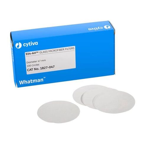 فلتر Whatman 1827-032 زجاجي خالٍ من الألياف الدقيقة، 1.5 ميكرون، معدل تدفق 3.7 ثانية/100 مل، درجة 934-AH، قطر 3.2 سم (عبوة من 100 قطعة) in Kuwait