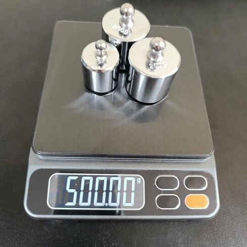 SEUNMUK 16 PCS 2000g Calibration Weights, Gram Scale-M2 Class 10g, 20g, 50g,100g, 200g, 500g Scale with Tweezers, Gram Weights Kit for Digital Balance Scale, Jewellery Scale in Kuwait
