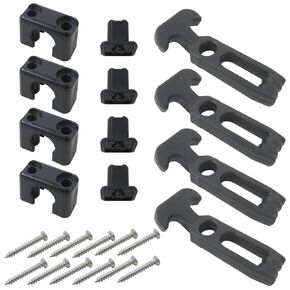 Heavy Duty T-Handle Latches 4-Pack, 4.33" x 1.85" Black Rubber Draw Latches for Coolers, Equipment Enclosures and Marine Applications in Kuwait