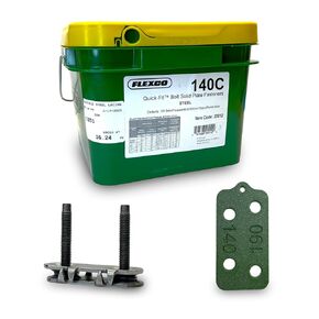 Genuine Flexco 140C Quick-Fit Conveyor Belt Fasteners | #20012 | Steel | Bucket of 100 | 3/16" to 7/16" | Includes Bonus Belt Smart Belt Repair Gauge – Durable & Reliable Fastening Solution in Kuwait