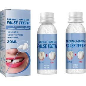 أسنان زائفة حرارية، محلول أسنان قوي للغاية وغير سام قابل لإعادة الاستخدام، 30 مل، (زجاجة واحدة) in Kuwait