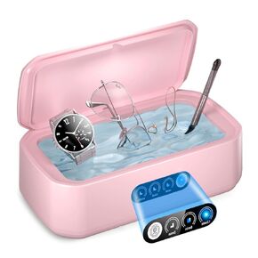 منظف ​​المجوهرات WINTERCRUSH آلة التنظيف العميق - منظف التجنيب بالموجات فوق الصوتية 50 كيلو هرتز للأسنان - 650 مل جراب تنظيف الأسنان لأطقم الأسنان / حراس الفم / النظارات - 3 مؤقتات in Kuwait