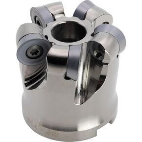 مطحنة وجه قابلة للفهرسة مقاس 2 بوصة، قطر فتحة الشجرة 3/4 بوصة، 5 فلوت، مع 5 قطع من إدراجات كربيد RDMW1604 in Kuwait