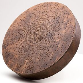 Rain Disc, 8.6 Inch (22 cm) Wooden Ocean Drum, Sound Healing Instrument for Meditation, Yoga & Relaxation, Sound Ripples Design in Kuwait