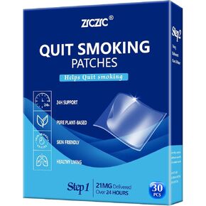 Nicotine Patches,Quit Smoking Patches, 21mg Step 1 Stop Smoking Aids Patches, Stop Smoking Aids that Work with 2 Weeks, Delivered Over 24 Hours Transdermal System(Step 1-21mg) in Kuwait