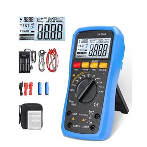 مقياس مقاومة العزل 2 في 1 ومقياس رقمي متعدد، مقياس ميغا أومتر 20 جيجا أوم/1000 فولت مع نطاق تلقائي، الاحتفاظ بالبيانات، جهاز اختبار جهد التيار المتردد/التيار المستمر، قياس السعة لاختبار المنزل الكهربائي in Kuwait