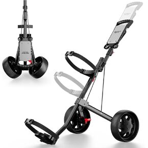 عربة سحب جولف بعجلتين قابلة للتعديل - عربة دفع جولف للصغار للأعمار من 3 سنوات إلى البالغين، دعامة علوية قابلة للتعديل وارتفاع المقبض in Kuwait