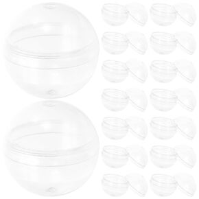 120 قطعة من كرات الكبسولة الشفافة الصغيرة من NUOBESTY، كبسولات بلاستيكية لآلات البيع، آلة لعبة العلكة الفارغة لصالح الحفلات، 28 مم in Kuwait