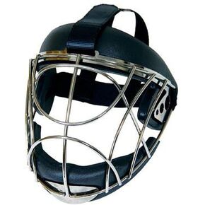 قناع OOP Face Off Steel Corner من OBO - قناع وجه واقٍ للفتيات والفتيان - معدات الهوكي الميداني ومعدات الحماية للاعبين - أسود - صغير in Kuwait