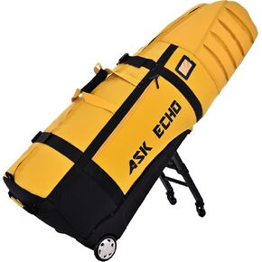 ASK ECHO Locklink StableRoller Golf Travel Bag with 4-Wheel Rolling System, Extendable Support Stand Legs in Kuwait