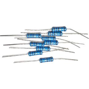 10 قطع 3W 3.6R 36R 360R 3.6K 36K 360K 3R6 36 360 أوم R K دقة 1% مقاومة حلقة خمسة ألوان 0.1R-910K مقاوم غشاء معدني (MF 3W 360K 10 قطع) in Kuwait