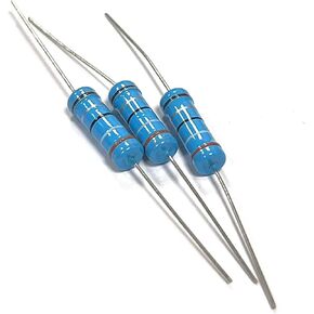 10 قطعة 3 واط مقاوم من غشاء معدني 3.9R 39R 390R 3.9K 39K 390K 3R9 39 390 أوم R K 1% مقاومة حلقة خمسة ألوان 0.1R-910K(MF 3W 680K 10 قطعة) in Kuwait