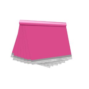 Pink Poly Mailers 14.5x19 100 Pcs, Cute Waterproof Shipping Bags with Self-Seal Adhesive, Durable Tear-Resistant Shipping Envelopes for Clothing in Kuwait