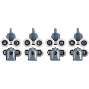 FastUU Pulleys Rollers, Low Noise Shower Door Rollers, Easy Door Roller, Shower Cabins for Bathroom(Double Wheel) in Kuwait