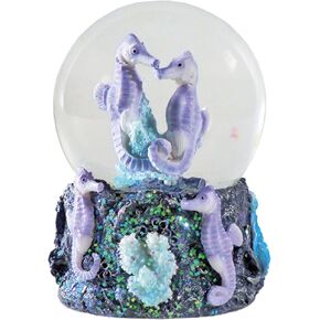 Waterglobe Seahorses from Deluxebase. Seahorse Snow Globe with Resin Figurine and Moulded Base. Great Home Globe Decor,Ornaments and Gifts. in Kuwait