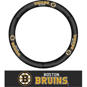 FANMATS 40545 Pittsburgh Penguins GLSTEERCOVER-Pittsburgh Penguins Genuine Leather Steering Wheel Cover in Kuwait