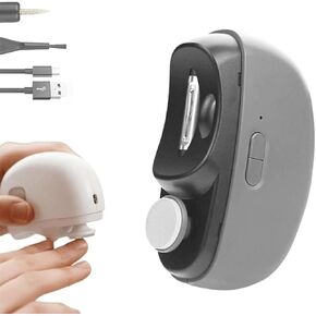 Automatic Nail Clippers Multicolor Electric Nail Trimmer Hidden Blades Storage Rechargeable Quiet 40dB Home(Black) in Kuwait