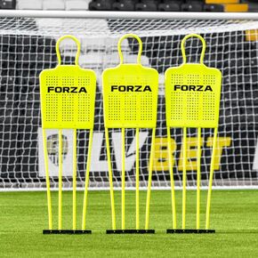 عارضة أزياء NWS Forza Soccer للتدريب على الركلة الحرة [صغير/صغير/كبير] | دمى كرة قدم متينة من مادة PVC مع مسامير أرضية فولاذية - حقيبة حمل اختيارية in Kuwait