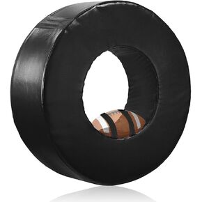 عجلة معالجة كرة القدم مقاس 42 بوصة، حلقة معالجة إسفنجية عالية الكثافة مع جلد PU مقاوم للماء وأشرطة لكرة القدم، دمى معالجة كبيرة جدًا لممارسة كرة القدم in Kuwait