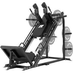 جهاز تمرين القرفصاء 3 في 1 من RitFit لصالة الألعاب الرياضية المنزلية، سعة 1500 رطل، تصميم مدمج موفر للمساحة مع زوايا متعددة للقرفصاء وضغط الساق in Kuwait