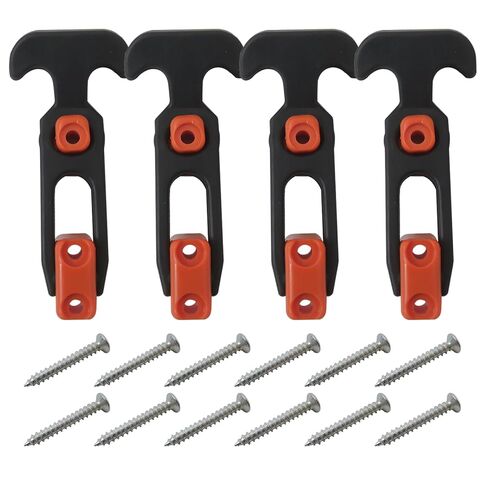 T-Handle Draw Latches 110x46mm, 4-Pack with Screws for Toolbox & Cooler, Rubber Replacement Latches for Boat Hatch & Machinery in Kuwait