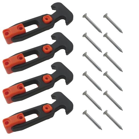T-Handle Draw Latches 110x46mm, 4-Pack with Screws for Toolbox & Cooler, Rubber Replacement Latches for Boat Hatch & Machinery in Kuwait