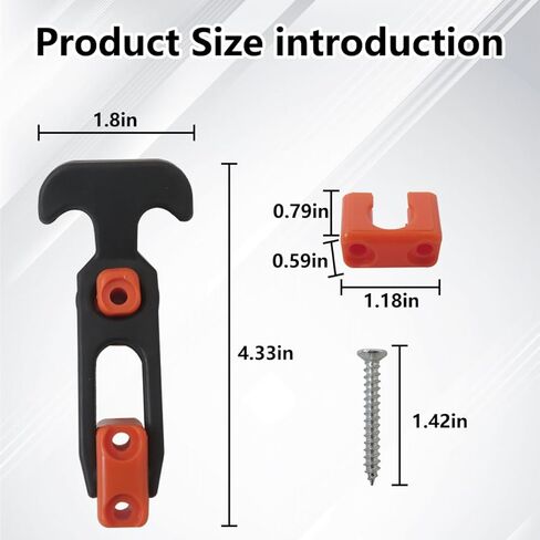 T-Handle Draw Latches 110x46mm, 4-Pack with Screws for Toolbox & Cooler, Rubber Replacement Latches for Boat Hatch & Machinery in Kuwait