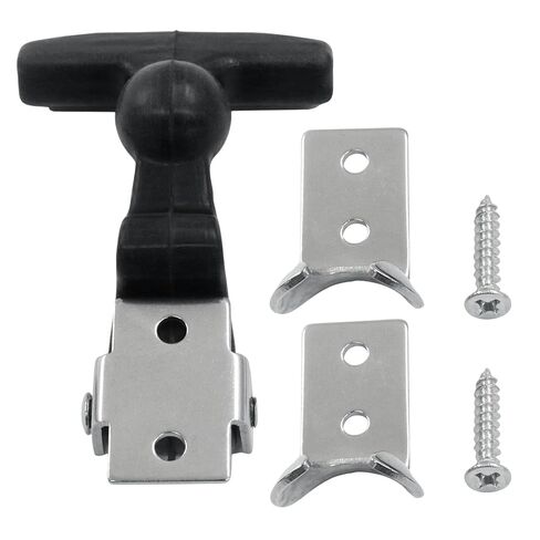 2 Pack T-Handle Draw Latches with Brackets Flexible Rubber for Hood, Tool Box & Vehicle Engine in Saudi Arabia