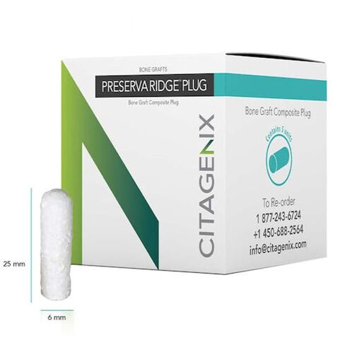 PRPSLM PreservaRidge Synthetic Plugs 6mm x 25mm 5/Pk in Kuwait