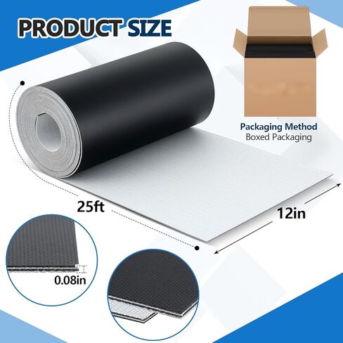 Lounsweer 12 Inch Wide Black Conveyor Belt Material PVC 120 Cover One Side Conveyor Belt Extra Long Fiber Fabric Bottom Layer Industrial Drive Polyester Repair Conveying Belts, 25 Foot Length in Saudi Arabia