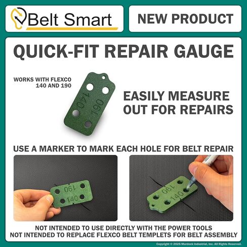 Genuine Flexco 140C Quick-Fit Conveyor Belt Fasteners | #20012 | Steel | Bucket of 100 | 3/16" to 7/16" | Includes Bonus Belt Smart Belt Repair Gauge – Durable & Reliable Fastening Solution in Kuwait