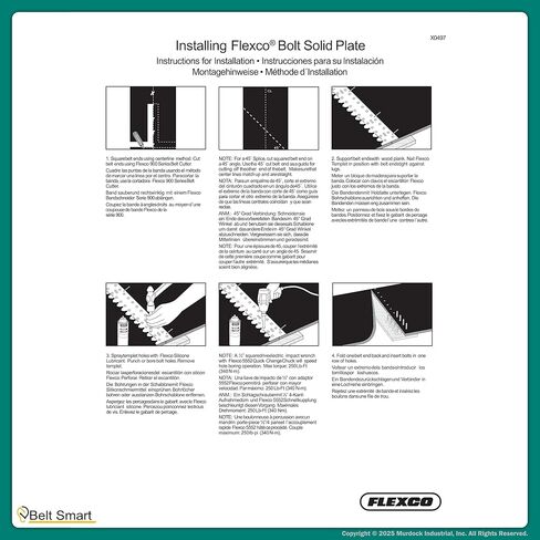 Genuine Flexco 140C Quick-Fit Conveyor Belt Fasteners | #20012 | Steel | Bucket of 100 | 3/16" to 7/16" | Includes Bonus Belt Smart Belt Repair Gauge – Durable & Reliable Fastening Solution in Kuwait