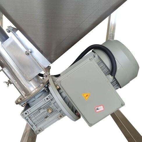 TECHTONGDA Stainless Steel Screw Conveyor Screw Powder Auger Feeding Machine with Vibrating Hopper 4.5" Inclined Conveyor Auger Feeder 110V 1100W in Kuwait