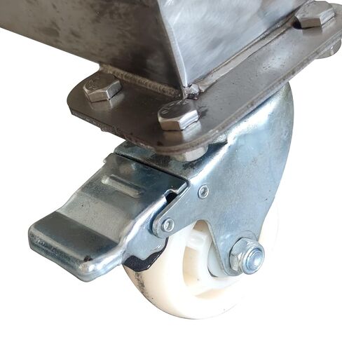 TECHTONGDA Stainless Steel Screw Conveyor Screw Powder Auger Feeding Machine with Vibrating Hopper 4.5" Inclined Conveyor Auger Feeder 110V 1100W in Kuwait