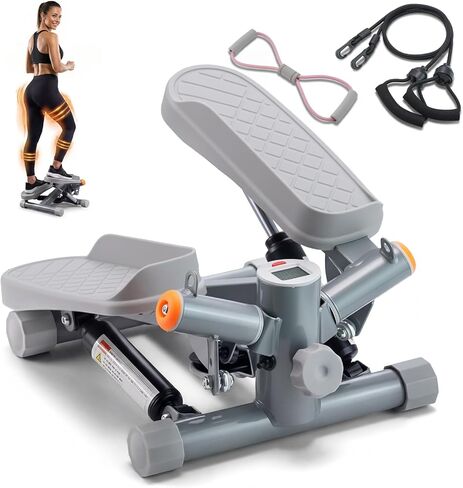 ستيبرز للتمرين، ستاير ستيبر تويست ميني ستيبر مع أشرطة مقاومة، معدات القلب المحمولة بسعة وزن 330 رطل لتشكيل الجسم in Kuwait