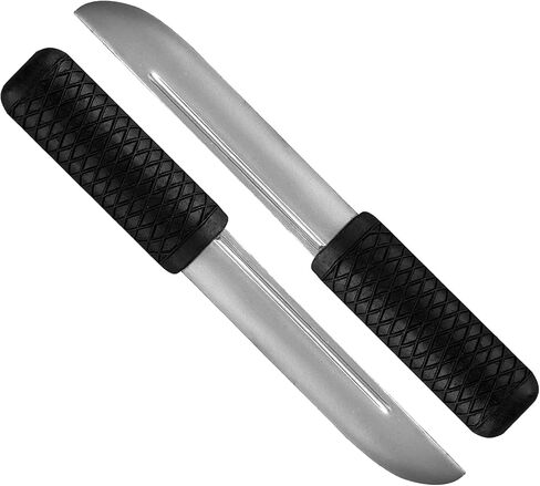 مجموعة سكاكين مطاطية مزيفة مكونة من قطعتين - سلاح تدريب فنون قتالية احترافية للدفاع عن النفس in Kuwait